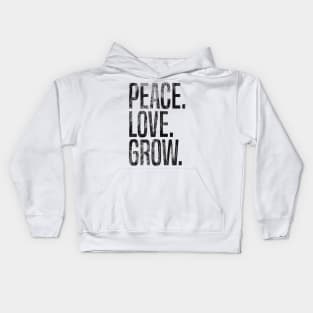 Peace Love Grow.2 Kids Hoodie